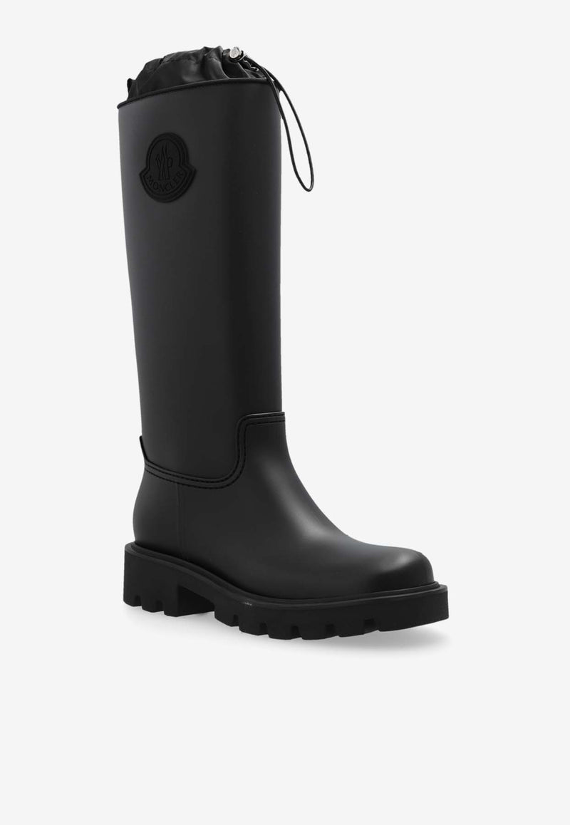 Moncler Kickstream Knee-High Rain Boots Black J209B4G00070 M4522-999