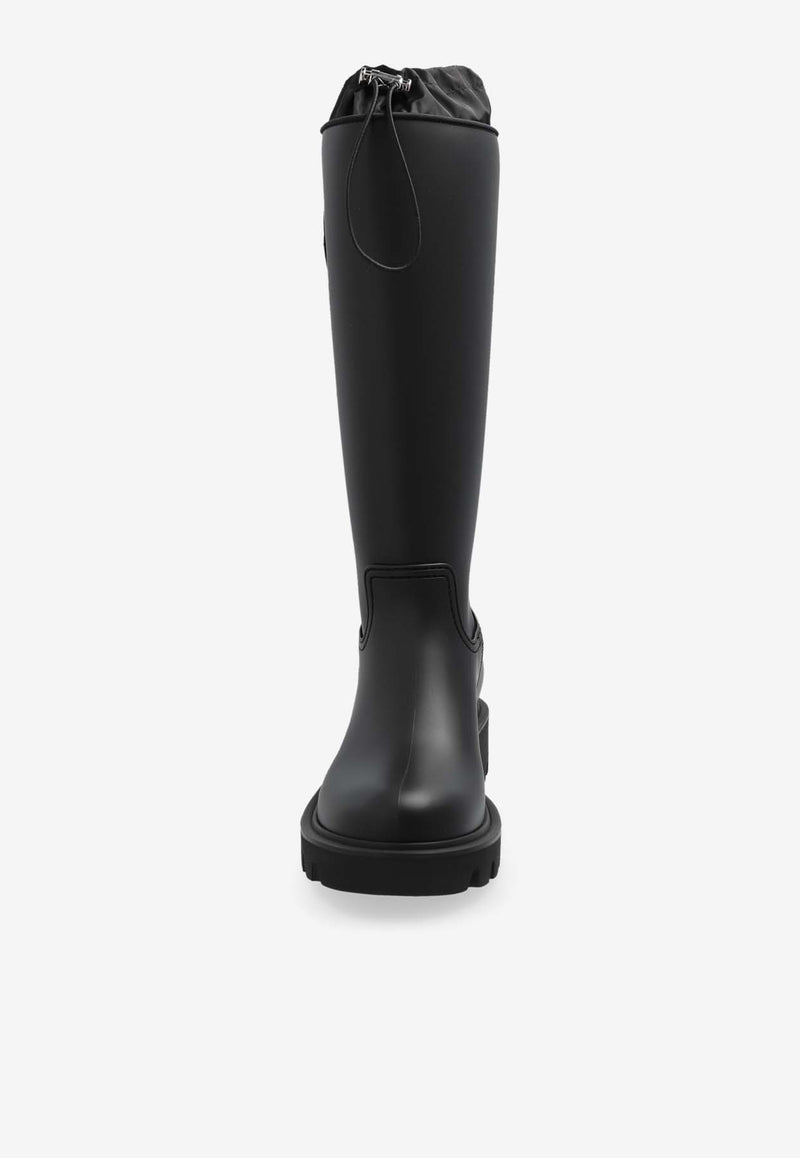 Moncler Kickstream Knee-High Rain Boots Black J209B4G00070 M4522-999