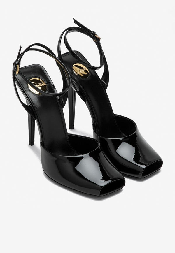 Saint Laurent La Scandale 110 Patent Leather Pumps Black 8060481TV00/P_YSL-1000