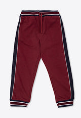 Dolce 
Gabbana Kids Boys Logo Tag Track Pants Bordeaux L4JPJB G7NMZ-S9000