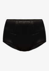 Dolce 
Gabbana Satin High-Waist Panties Black O2A18T ONO13-N0000