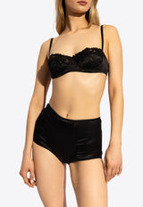 Dolce 
Gabbana Satin High-Waist Panties Black O2A18T ONO13-N0000