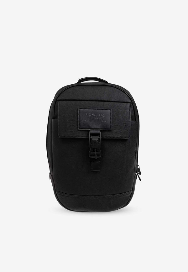 Moncler Nakoa Logo Tag Backpack Black J209A5A00001 M3817-999