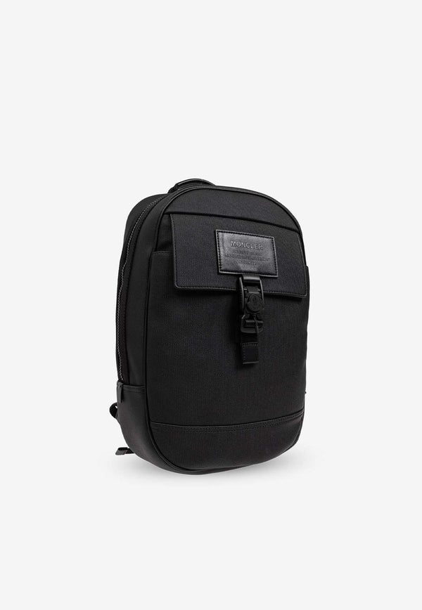 Moncler Nakoa Logo Tag Backpack Black J209A5A00001 M3817-999