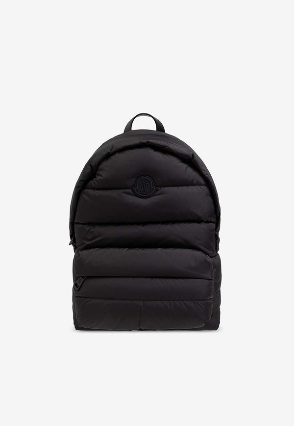 Moncler Pierrick Logo Patch Padded Backpack Black J209A5A00002 M4915-999