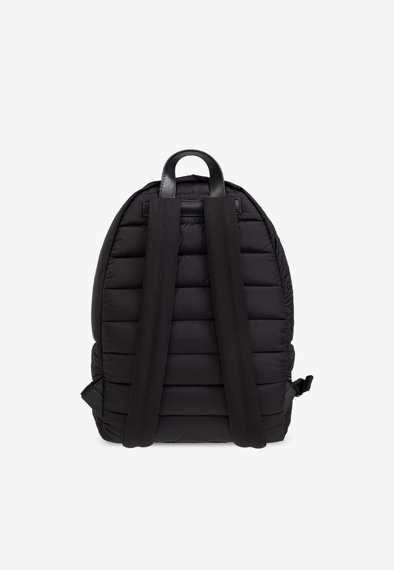 Moncler Pierrick Logo Patch Padded Backpack Black J209A5A00002 M4915-999