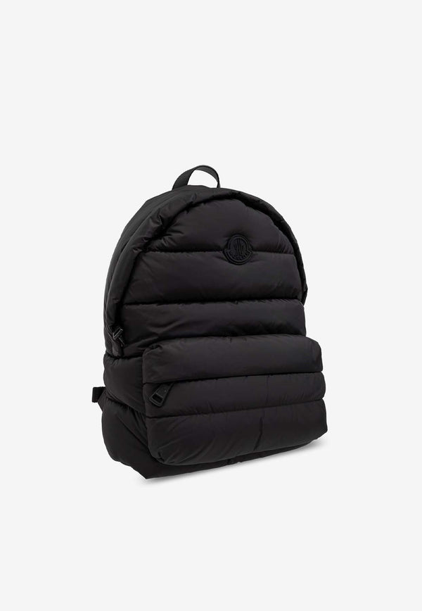 Moncler Pierrick Logo Patch Padded Backpack Black J209A5A00002 M4915-999