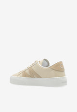 Moncler Monaco Leather Low-Top Sneakers Cream J209B4M00140 M4496-051