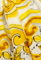 Dolce 
Gabbana Kids Girls Majolica Print Skirt Yellow L55I20 FI5JY-HG3TN