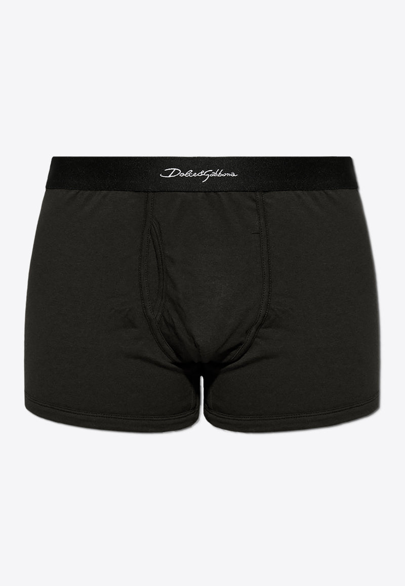 Dolce 
Gabbana Logo Signature Stretch Boxers Black M4F39J ONR21-N0000