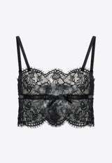 Dolce 
Gabbana Floral Lace Lingerie Top Black O7D98T ONO88-N0000