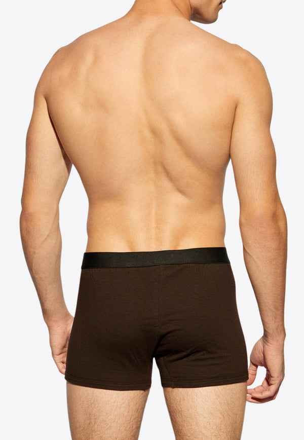 Dolce 
Gabbana Logo Signature Stretch Boxers Brown M4F39J ONR21-M3927