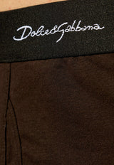 Dolce 
Gabbana Logo Signature Stretch Boxers Brown M4F39J ONR21-M3927