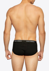 Dolce 
Gabbana Logo Waistband Briefs - Set of 2 Black M9C05J ONN95-N0000