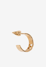 Dolce 
Gabbana DG Logo Cut-Out Single Hoop Earring Gold WEQ5P1 W1111-ZOO00