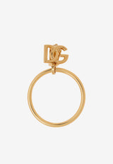 Dolce 
Gabbana DG Logo Hoop Earrings Gold WEQ6M3 W1111-ZOO00