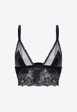 Dolce 
Gabbana Soft-Cup Satin Lace Bralette Black O7C46T ONO23-N0000