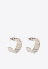 Dolce 
Gabbana DG Embossed Brass Earrings Silver WEQ5P6 W1111-87655