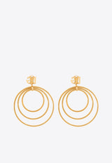 Dolce 
Gabbana DG Logo Charm Multi-Hoop Earrings Gold WEQ6M6 W1111-ZOO00