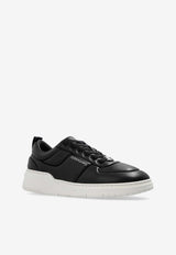 Salvatore Ferragamo Caroman Leather Low-Top Sneakers 029109 CARO MAN 774865-NERO