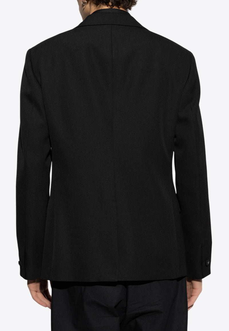 Versace Embellished Single-Breasted Wool Blazer Black 1017383 1A12339-1B000