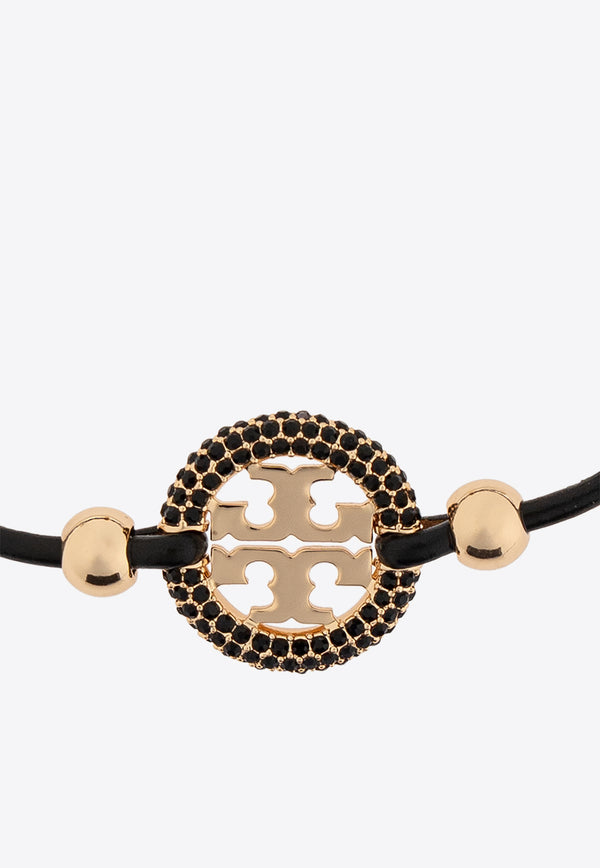 Tory Burch Miller Slider Leather Bracelet Black 153675 0-701