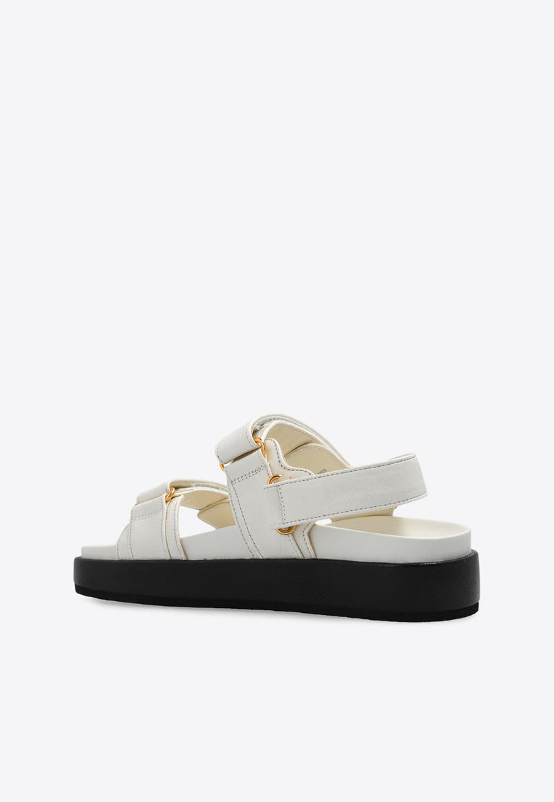 Tory Burch Kira Leather Sports Sandals White 144328 0-104