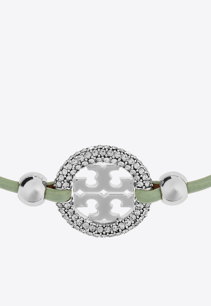 Tory Burch Miller Slider Leather Bracelet Green 153675 0-300