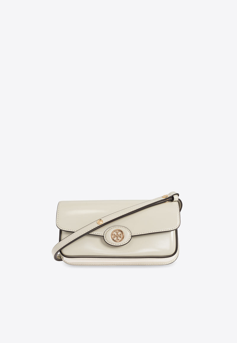 Tory Burch Small Robinson Spazzolato Crossbody Bag Cream 161831 0-704