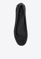 Tory Burch Minnie Travel Leather Ballet Flats Black 155637 0-006