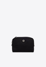 Tory Burch Virginia Curved Logo Toiletry Bag Black 159800 0-001