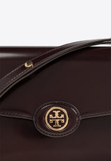 Tory Burch Robinson Convertible Patent Leather Shoulder Bag Bordeaux 161943 0-616