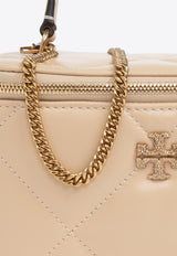 Tory Burch Kira Quilted Paved Logo Vanity Bag Beige 162145 0-700