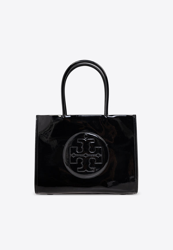 Tory Burch Small Ella Patent Leather Tote Bag Black 161876 0-001