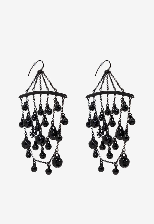 Tory Burch Bell Chandelier Drop Earrings Black 160412 0-001