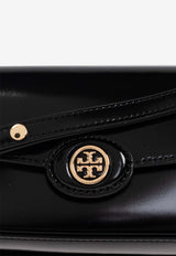 Tory Burch Robinson Spazzolato Rectangular Crossbody Bag Black 161831 0-001