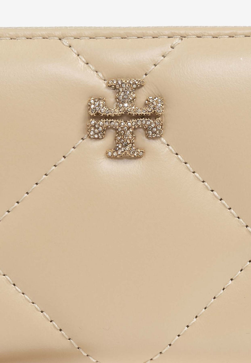 Tory Burch Small Kira Zip-Around Wallet Cream 162157 0-700