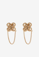 Tory Burch Kira Clover Drop Earrings Gold 161081 0-783