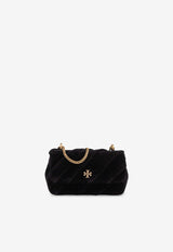 Tory Burch Mini Kira Velvet Crossbody Bag Black 161914 0-001