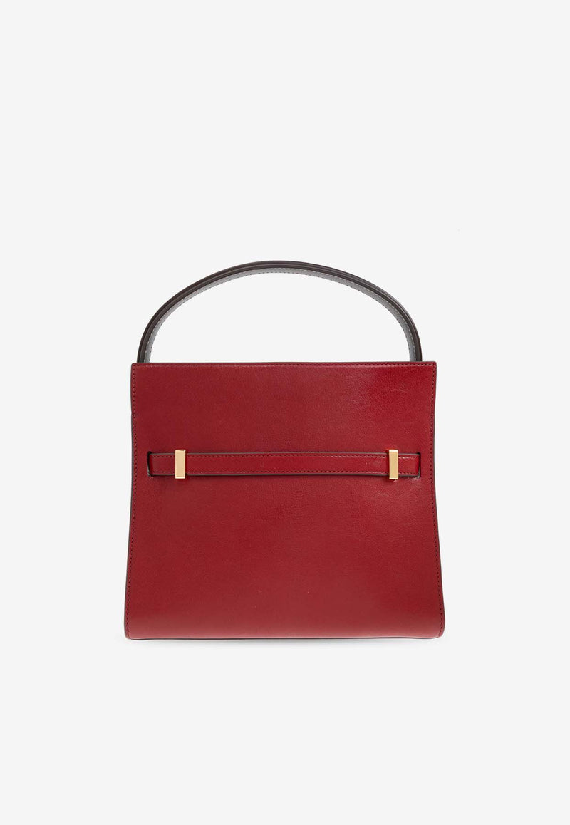 Tory Burch Small Lee Radziwill Top Handle Bag Red 162238 0-600