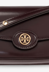 Tory Burch Robinson Spazzolato Rectangular Crossbody Bag Bordeaux 161938 0-616