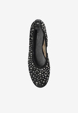 Tory Burch Crystal Embellished Ballet Flats Black 162066 0-001