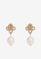 Tory Burch Kira Clover Crystal Drop Earrings Gold 163716 0-782