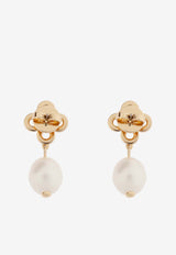 Tory Burch Kira Clover Crystal Drop Earrings Gold 163716 0-782