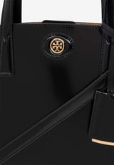 Tory Burch Small Robinson Spazzolato Top Handle Bag Black 166201 0-001