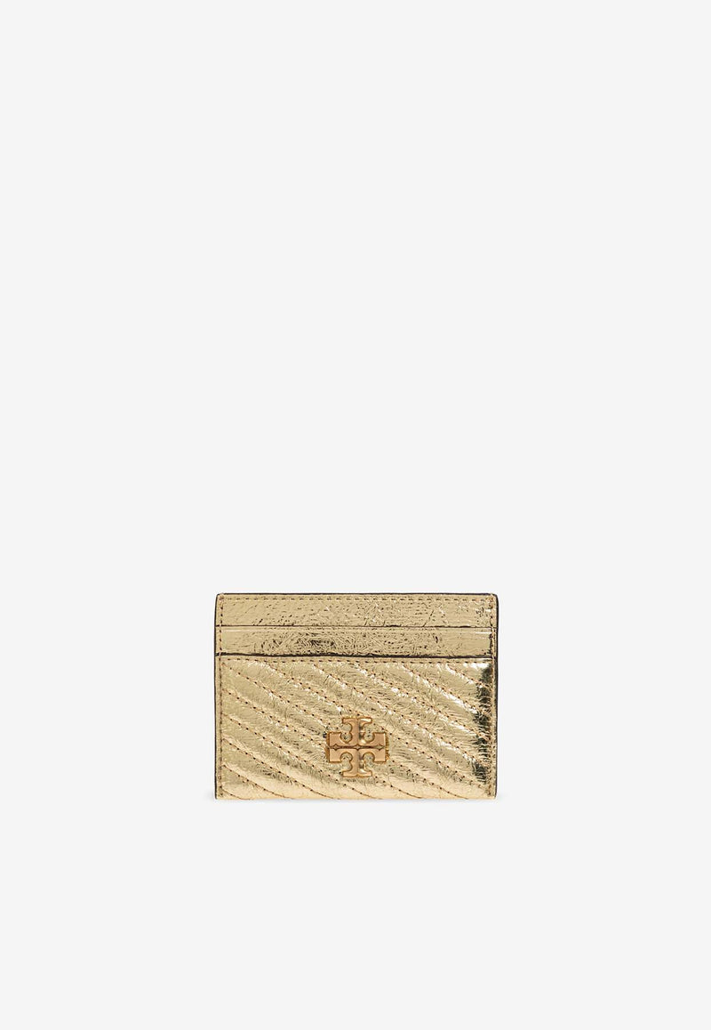 Tory Burch Kira Moto Metallic Leather Cardholder Gold 162165 0-700