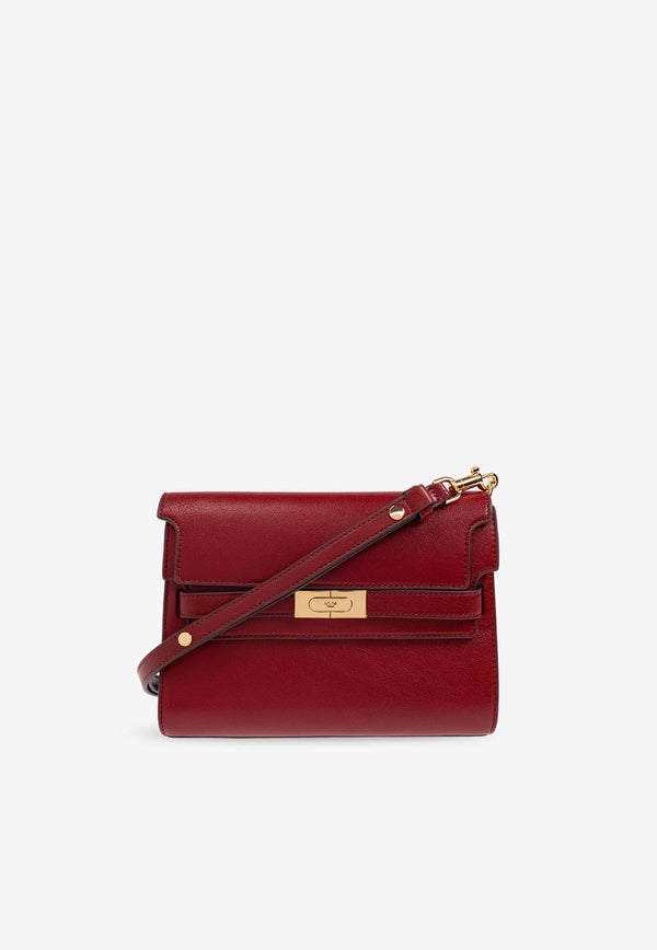 Tory Burch Lee Radziwill Leather Shoulder Bag Red 162246 0-600