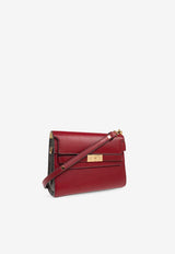 Tory Burch Lee Radziwill Leather Shoulder Bag Red 162246 0-600