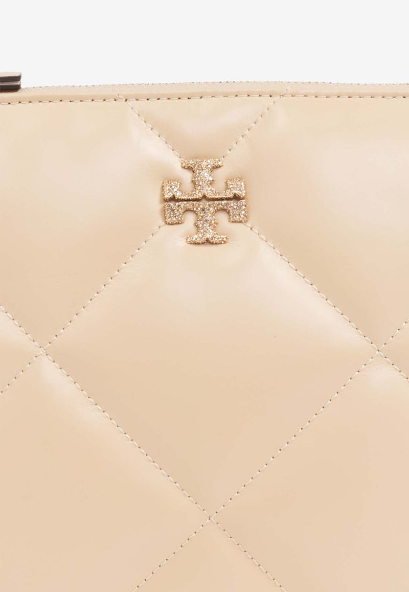 Tory Burch Kira Quilted Leather Pouch Bag Cream 163892 0-700