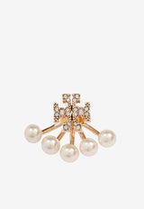 Tory Burch Kira Pearl Stud Earrings Gold 163695 0-782